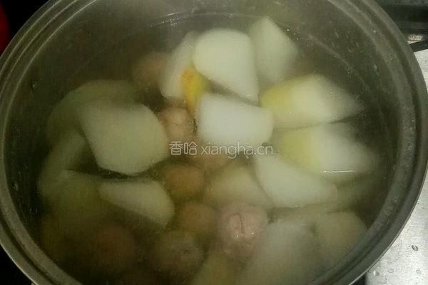 萝卜肉丸汤的做法图解5