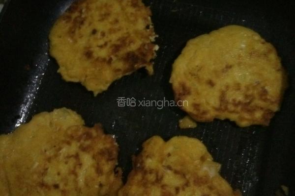 煎玉米白菜饼的做法图解4
