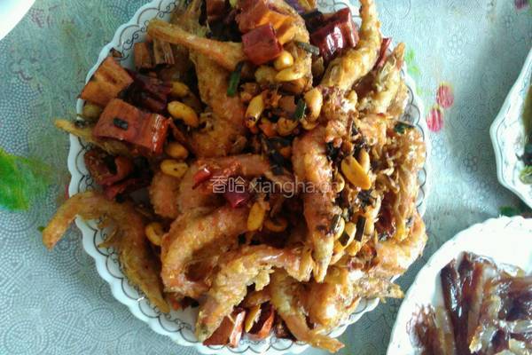 脆虾红椒的做法图解7