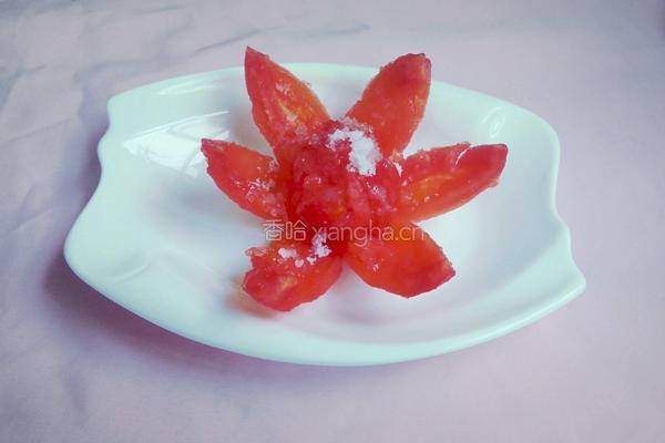 西红柿花的做法图解4