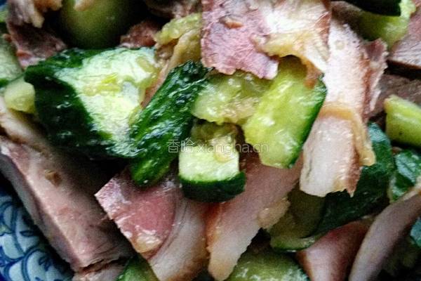 蒜拌猪头肉黄瓜的做法图解14