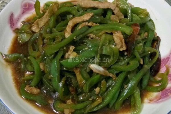 青椒炒肉丝的做法图解10