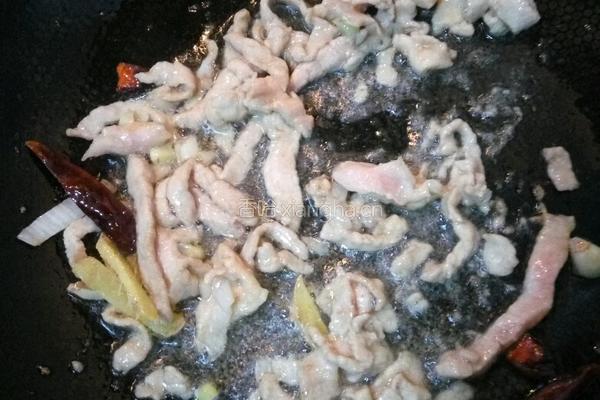 青椒炒肉丝的做法图解6