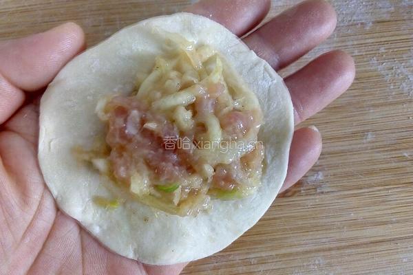 白萝卜猪肉馅水煎饺的做法图解11