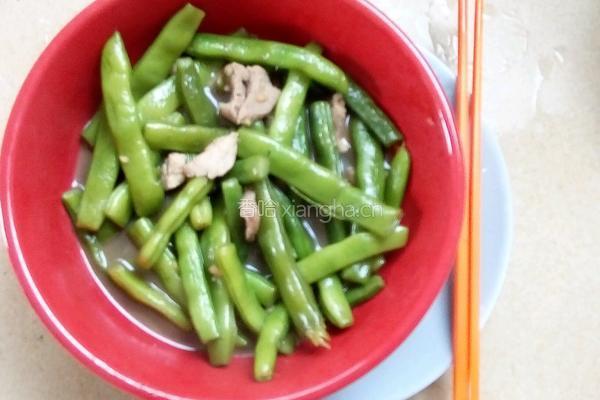 豆角炒肉片的做法图解8
