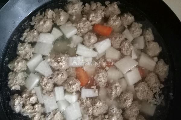 羊肉丸子萝卜汤的做法图解7
