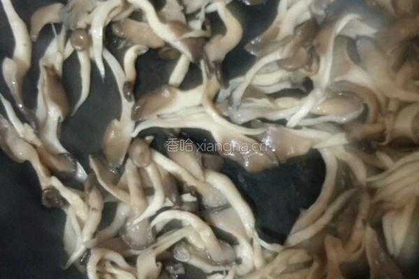 炒烤平菇的做法图解3