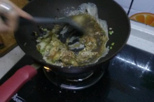 虾酱炒鸡蛋的做法图解4