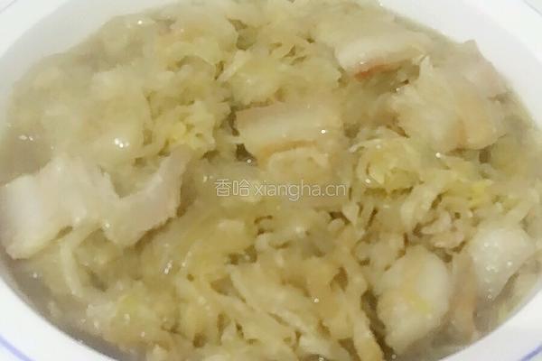 猪肉酸菜炖粉条的做法图解7