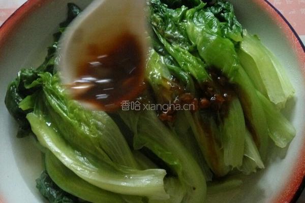 蒜蓉酱油生菜的做法图解6
