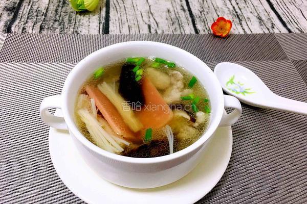 菌菇汆肉汤的做法图解7