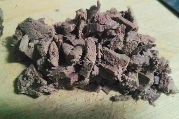 猪肝泥菠菜粥的做法图解3
