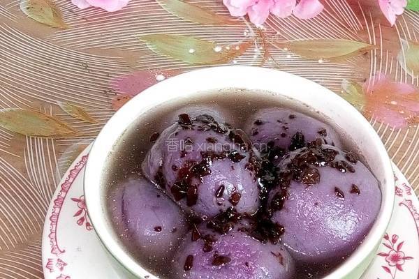 紫薯巧克力汤圆的做法图解14