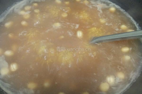 小米江豆花生米粥的做法图解9