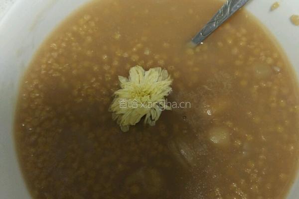 小米江豆花生米粥的做法图解10