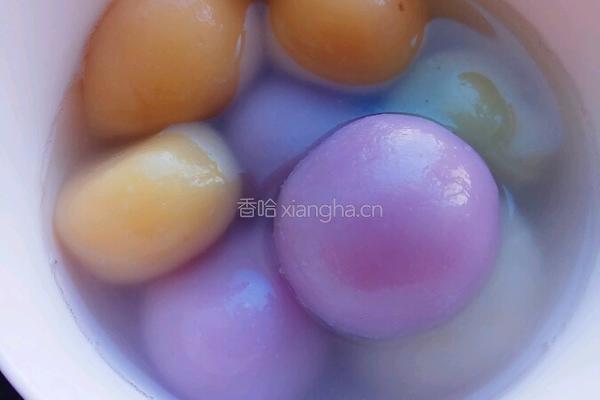 五彩汤圆的做法图解7