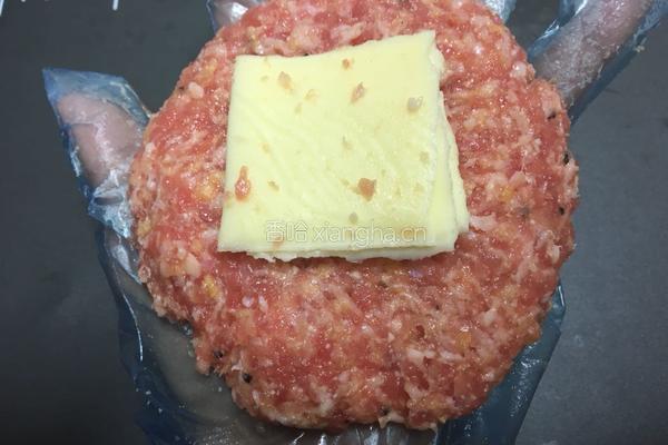 私房夹心起司汉堡肉的做法图解6