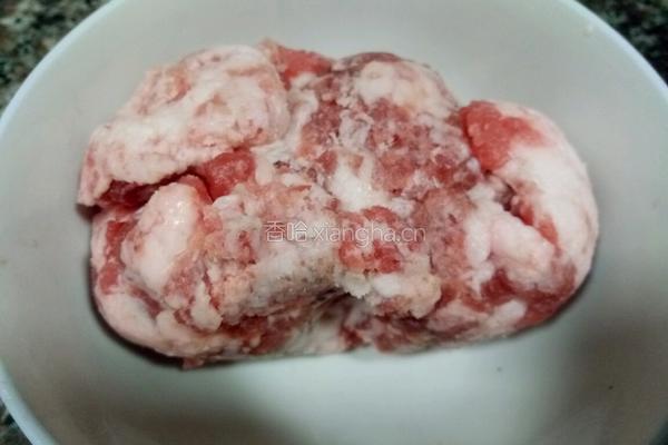 肉沫豌豆的做法图解2