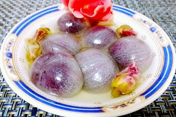玫瑰紫薯汤圆的做法图解6