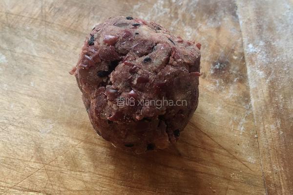 红豆芝麻酥的做法图解3