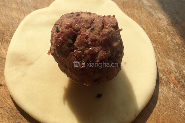 红豆芝麻酥的做法图解4