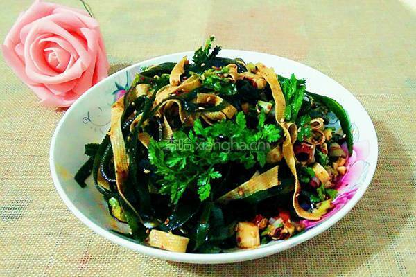 海带丝拌豆皮的做法图解14