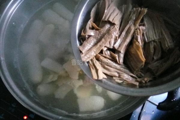 竹笙腐竹汤的做法图解7