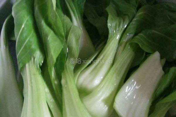 香菇油菜的做法图解1
