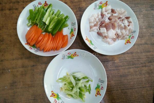 五花肉炒有机菜花的做法图解4