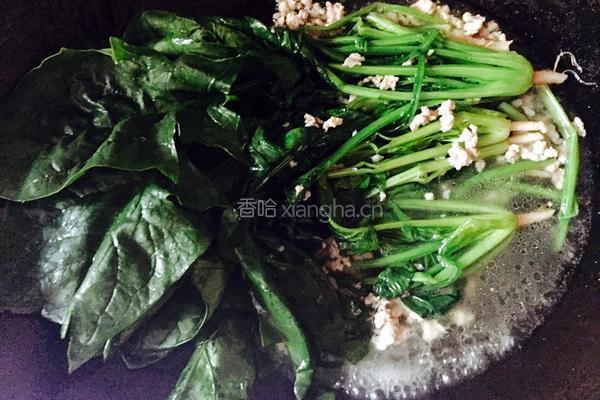 菠菜肉末的做法图解6