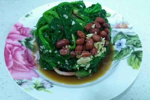 晚餐凉拌菠菜的做法图解12