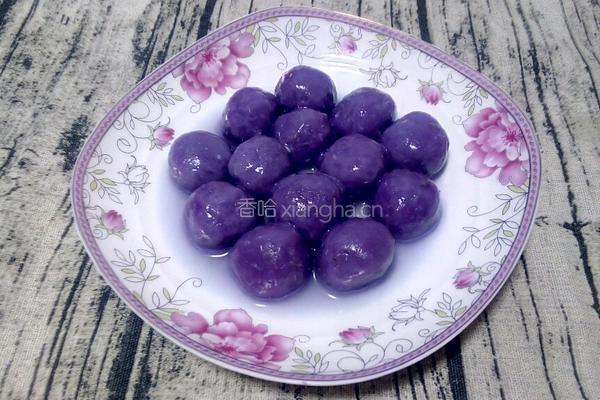 紫薯桂花汤圆的做法图解17