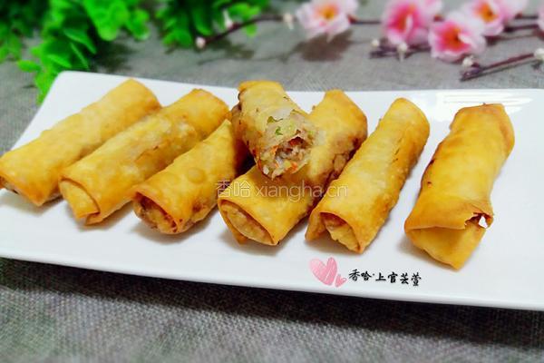 自制彩蔬春卷的做法图解12