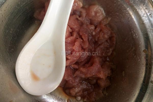 藕片炒肉的做法图解2