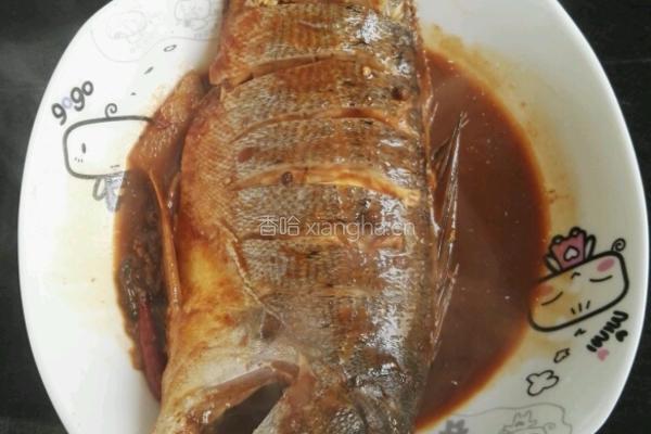 红烧海鲈鱼的做法图解9