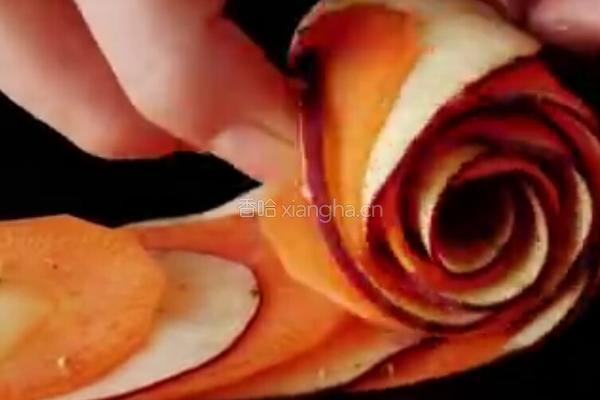 蔬菜玫瑰花的做法图解7