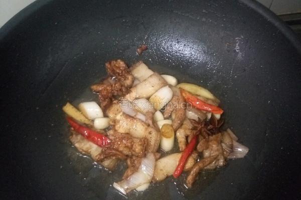猪肉菠菜顿粉条的做法图解3