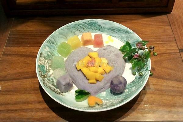 紫薯芒果冰淇淋(彩虹之上只属于你）的做法图解11