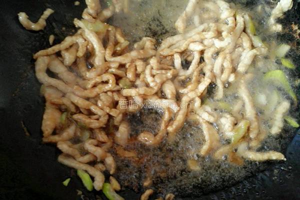 蒜苔肉丝的做法图解9
