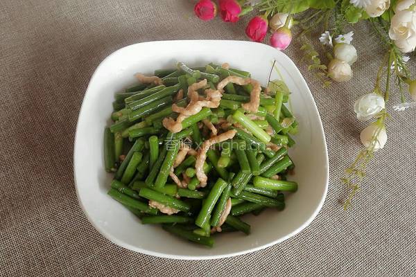 蒜苔肉丝的做法图解14
