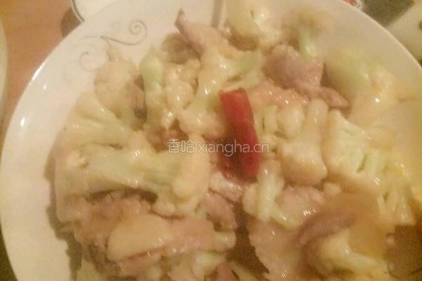 花菜炒肉的做法图解6