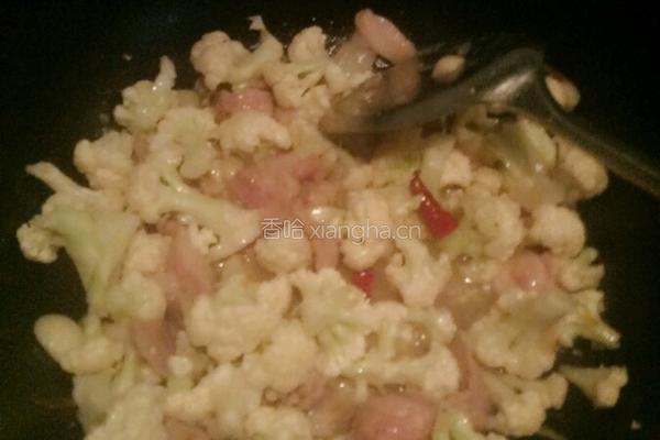 花菜炒肉的做法图解5