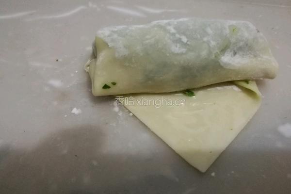荠菜香干春卷的做法图解6
