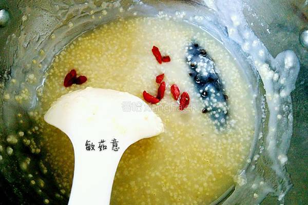 海参小米粥的做法图解5