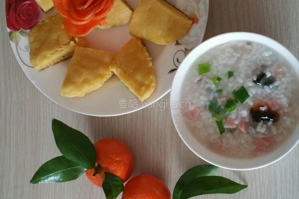 皮蛋火腿粥的做法图解8