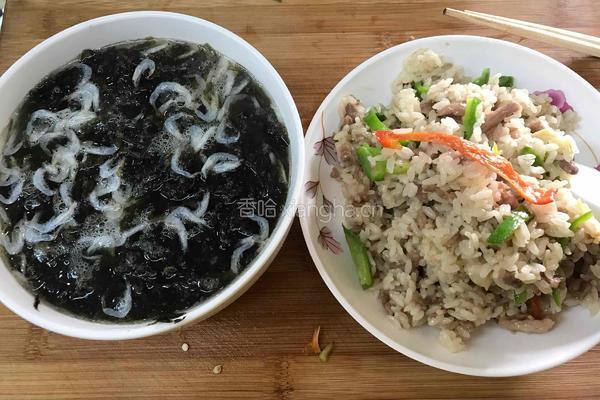 青椒肉粒炒饭的做法图解9
