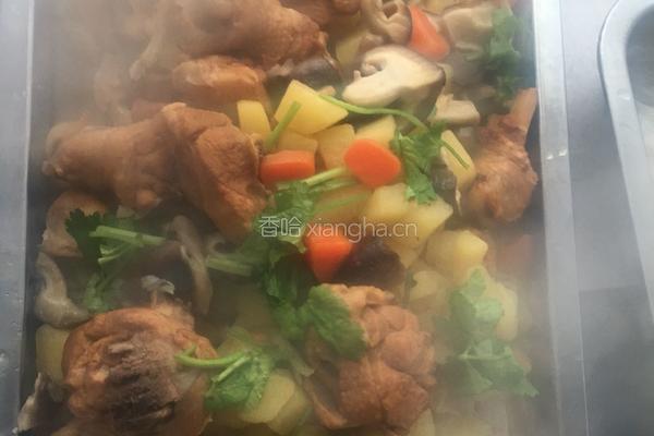 鸡腿炖香菇的做法图解8