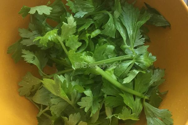 芹菜叶饼的做法图解2