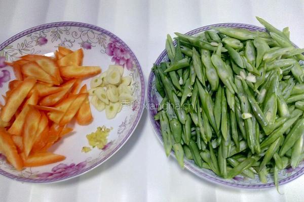 豆角炒肉的做法图解2
