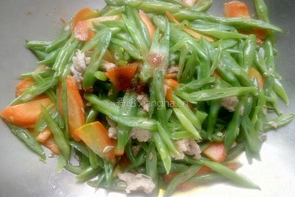 豆角炒肉的做法图解11